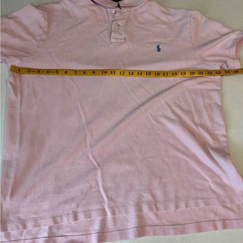 Polo Ralph Lauren mens Pink Polo Shirt Size XL